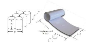 Batarya Shrink 20cm Isı ile Daralan PVC 1metre Makaron 18650 Li-ion 200mm