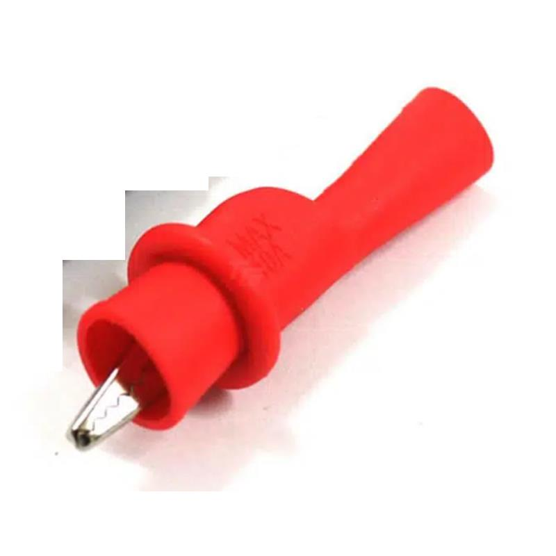 Test Probu Kırmızı Krokodil (Timsah)- Multimetre Pensampermetre Test Klipsi Kıskacı