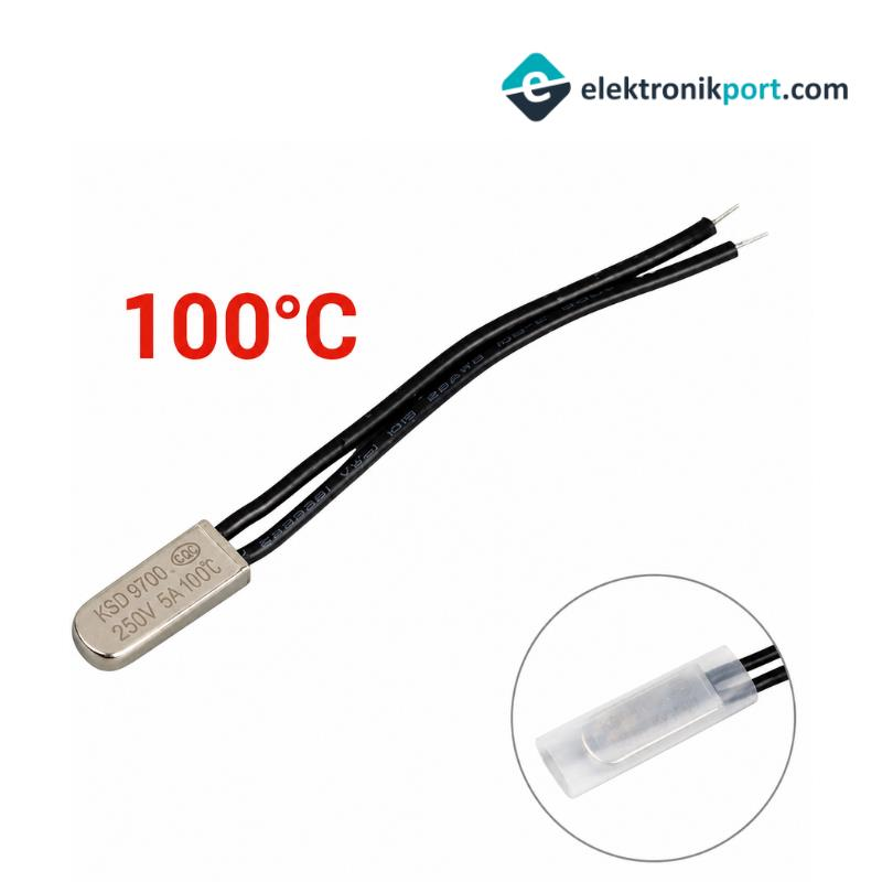 IC-270 100˚C Termik Sigorta Termal Fuse KABLOLU METAL 5A