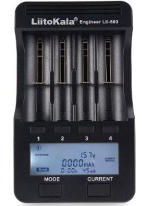 Pil Şarj Cihazı Lityum ve NiMH  18650 26650 LiitoKala Lii-500 LCD Ekran En Akıllı