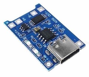 TP4056 Type-C 1S 3,7V Korumalı LiPo, Li-ion Pil Şarj Devresi