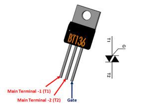 BT136-600 Triyak 4A 600V