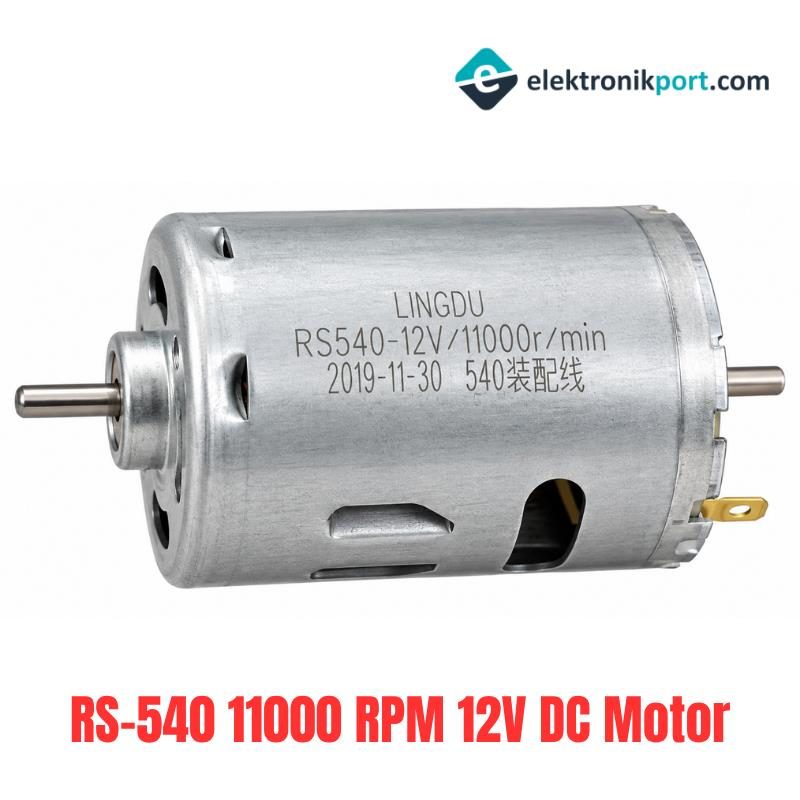 RS540 11000 RPM 12V Redüktörsüz DC Motor RS-540