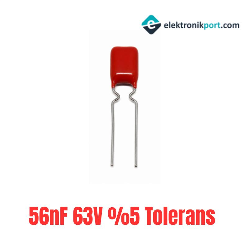 56nF 63V %5 Tolerans Polyester Film Kondansatör