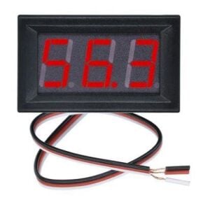 Voltmetre DC 0-100V Panel Tip Kırmızı 0,56 İnch