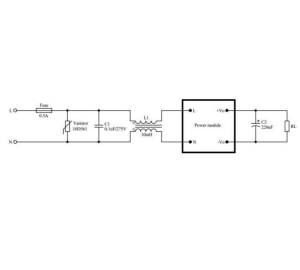 AC 220V - DC 12V 10W PCB Tipi Voltaj Dönüştürücü HLK-10M12