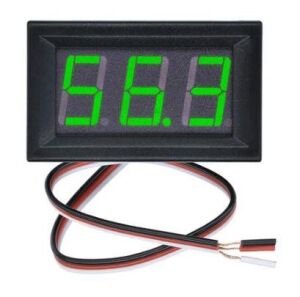 Voltmetre DC 0-100V Panel Tip Yeşil 0,56 Inch