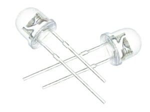 Led 4.8mm Mantar Şeffaf Kırmızı (100 Adet)