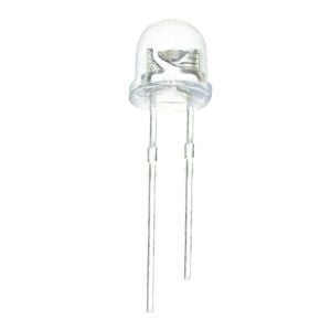 Led 4,8mm Mantar Şeffaf Kırmızı (100 Adet)