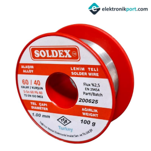 Soldex Lehim Teli 100 Gr 1mm Sn:60 - Pb:40 60/40
