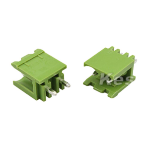 2 Pin Geçmeli Klemens 180' Erkek 5,08mm Yeşil