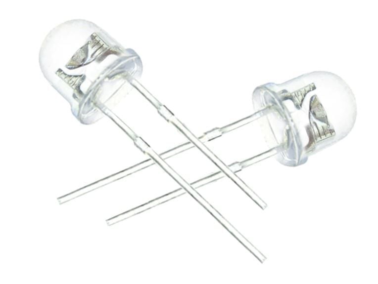 Led 4,8mm Mantar Beyaz Şeffaf (100 Adet)