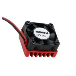 Alüminyum Soğutucu Kırmızı Bloklu Fan 40x40x3mm 12V DC 0.08A DC - 4010HS12