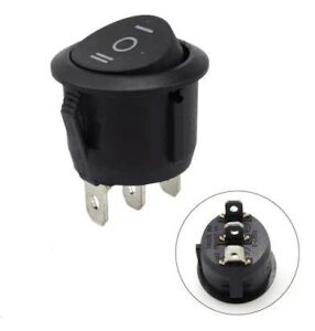 IC-134 Anahtar Yuvarlak Işıksız 3P On-Off-On 19mm Çap