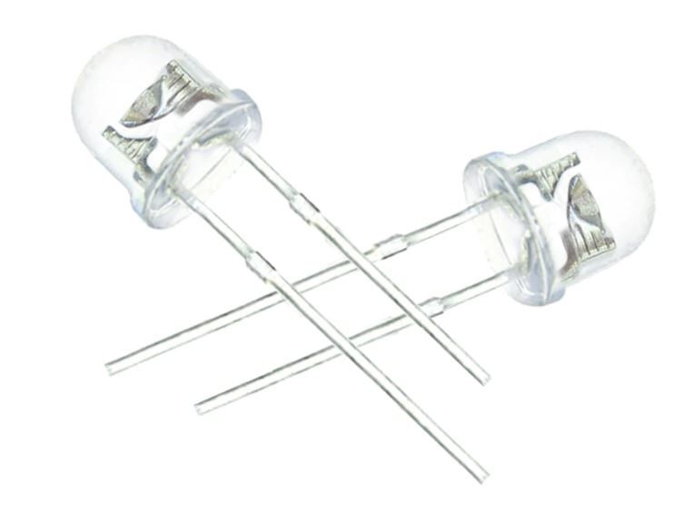 Led 4,8mm Mantar Mavi Şeffaf (10 Adet)