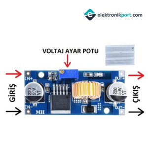 XL4015 5A Ayarlanabilir Voltaj Düşürücü Modül