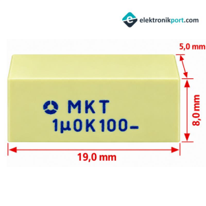 1uF 100V MKT Polyester Film Kondansatör