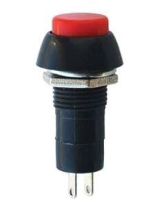 IC-185 Anahtar Kalıcı Buton Kırmızı 12mm