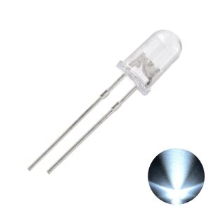 Led 5mm Beyaz Şeffaf (10 Adet)