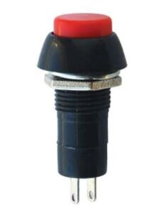 IC-186 Buton Kalmasız Kırmızı 12mm