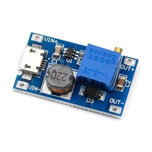 MT3608 Micro USB DC-DC Voltaj Yükseltici Modül - USB Soketli - 2A