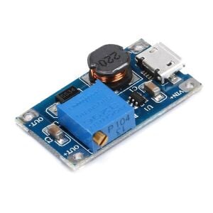 MT3608 Micro USB DC-DC Voltaj Yükseltici Modül - USB Soketli - 2A