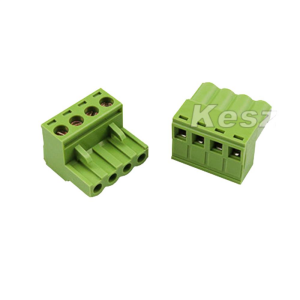 4 Pin 5,08mm Dişi Geçmeli Klemens  Yeşil