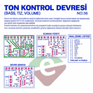 Ton Kontrol Demonte Kit Kendin Yap (NO:36)