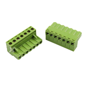 7 Pin 5,08mm Dişi Geçmeli Klemens  Yeşil