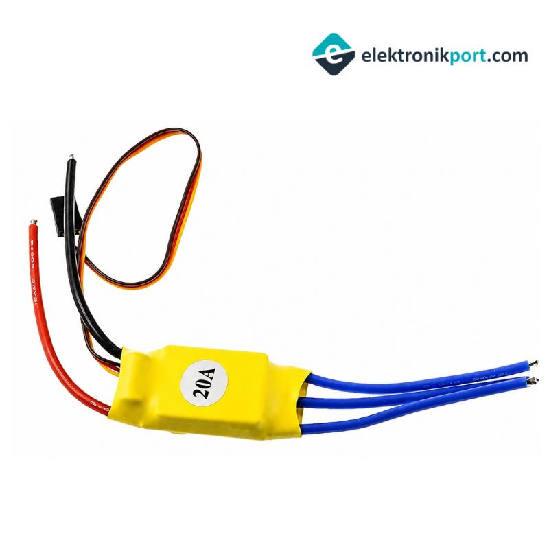 20A ESC Fırçasız Motor Sürücü
