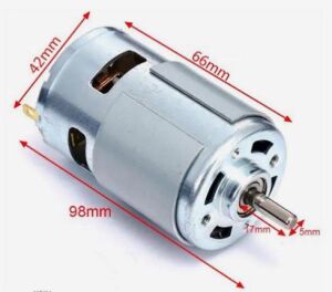 RS 775 DC Motor Rulmanlı 12-36 Volt 8500 RPM Şarjlı Matkap – CNC Motoru