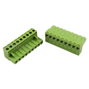 10 Pin 5.08mm Dişi Geçmeli Klemens  Yeşil