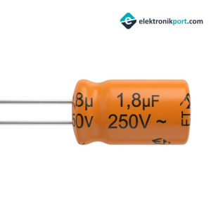 1,8uF 250V AC Aksiyel Kondansatör