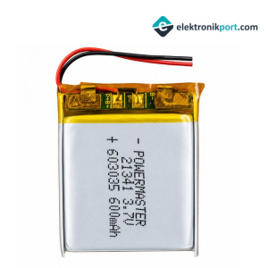 3,7V 600mAh Lityum Polimer Pil