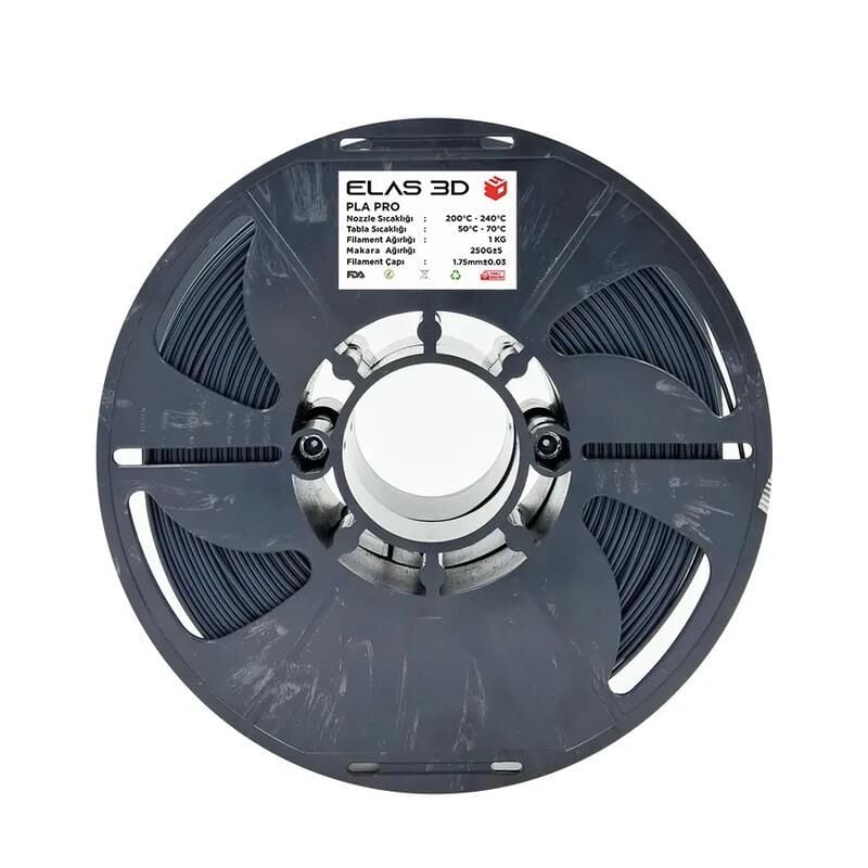 ELAS  PLA PRO Filament - Antrasit Gri 1,75mm 1 Kg