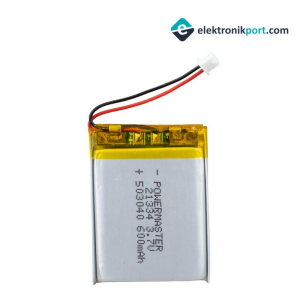 3,7V 600mAh Lityum Polimer Pil