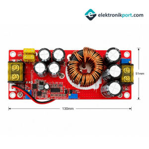Voltaj Yükseltici 1800W 40A DC DC 12V-90V Gerilim Yükseltici Soğutmalı Fanlı