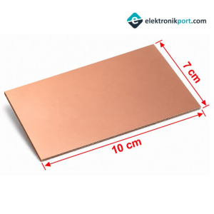 10x7cm Bakır plaket FR4