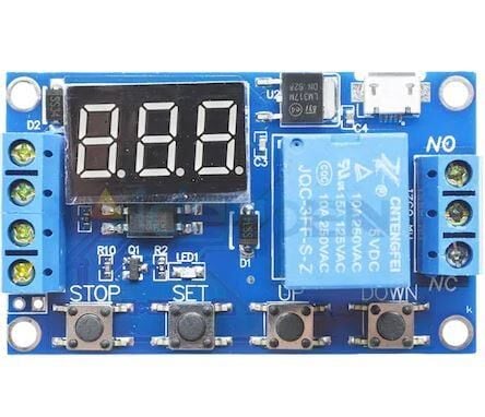 6-30V Zaman Ayarlı Röleli Modül Röle Kartı Micro USB Girişli