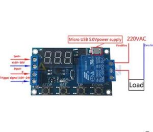6-30V Zaman Ayarlı Röleli Modül Röle Kartı Micro USB Girişli