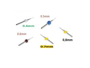 Pcb Mini Karbür Matkap Ucu Seti 0,4Mm 0,5Mm 0,6Mm 0,7Mm 0,8Mm 10 Adet