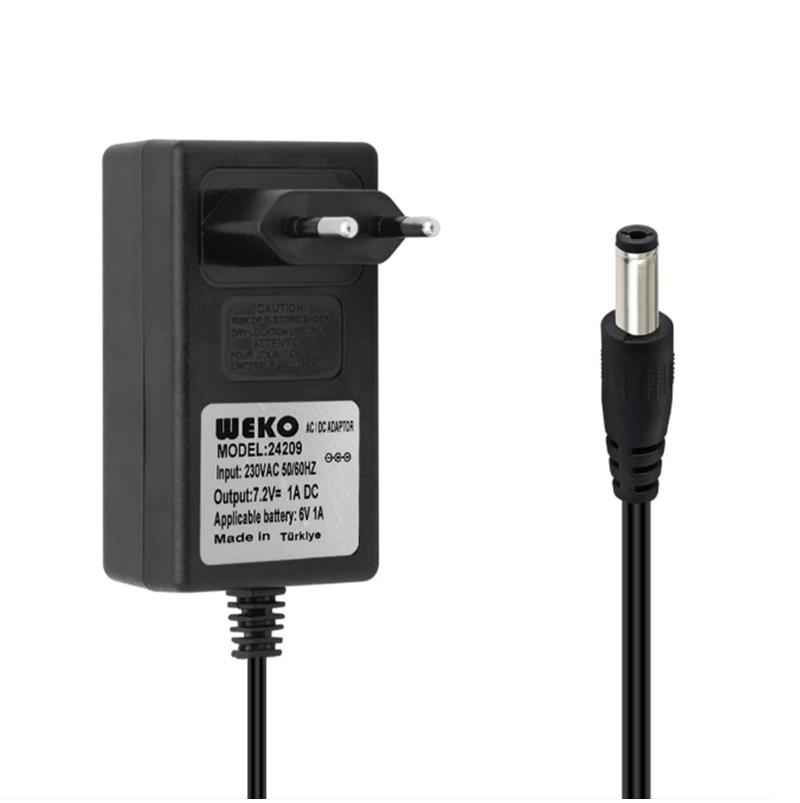 7.2V 1A Adaptör DC Priz Tip