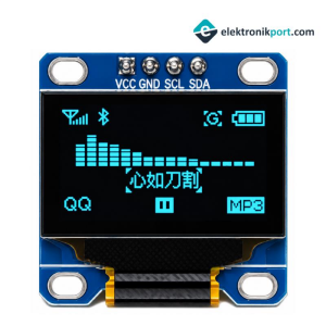0,96 inch 128x64 4 Pin Mavi OLED Ekran Modülü SSD1306 Blue