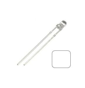 3mm Şeffaf Beyaz Led (100 adet)