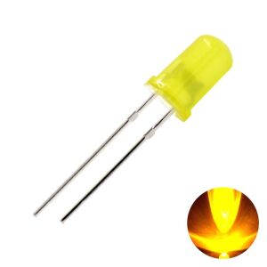 Led 5mm Sarı Difused 100 Adet