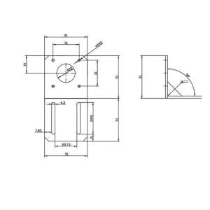 Nema 17 Step Motor Tutucu - L Bracket - 42mm