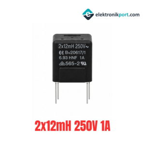 2x12mH 250V 1A Çift Sargılı Şok Bobini