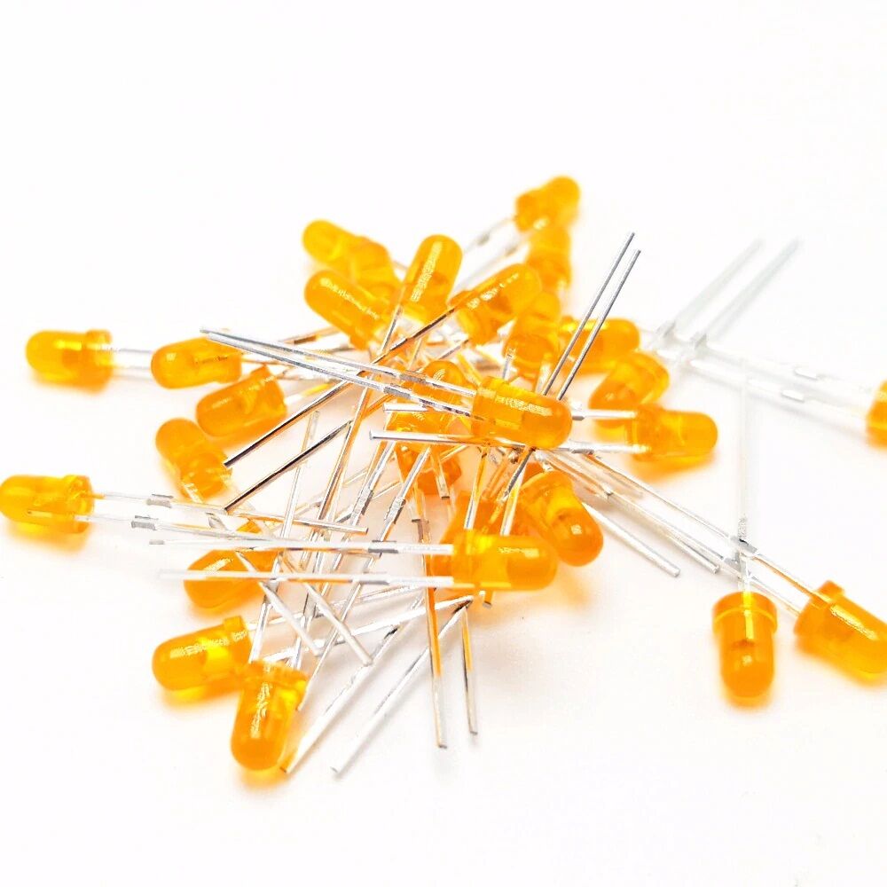 Led 5mm Turuncu Difused 10 Adet