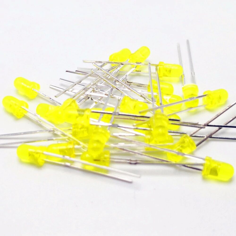 Led 5mm Sarı Difused 10 Adet