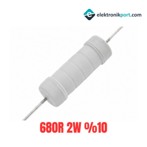 680R 2W %10 Tolerans Taş Direnç